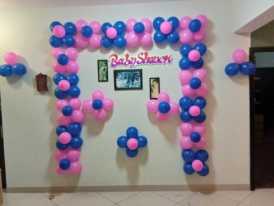 BABY SHOWER WITH BALLOON DECORATION